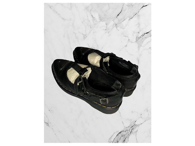Dr. Martens Caidos Creeper Mary Jane Style Nero - vista 4