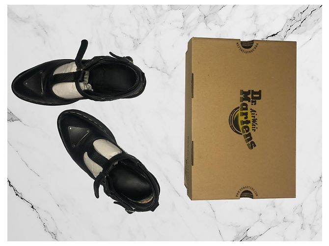 Dr. Martens Caidos Creeper Mary Jane Style Nero - vista 7