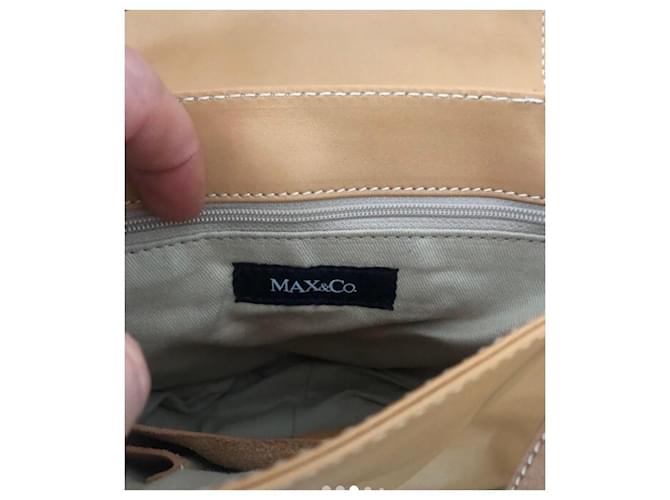 Borsa Max & Co in pelle beige - vista 3