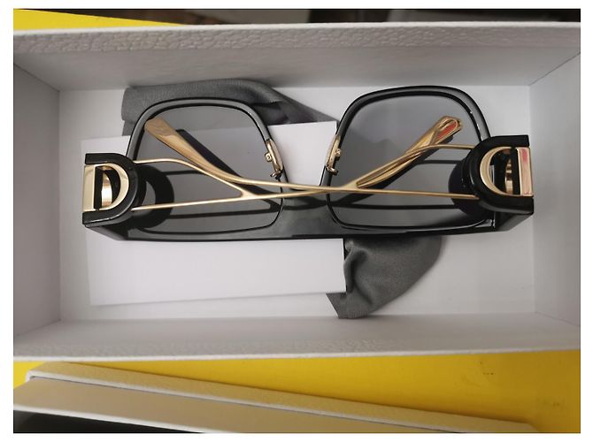 Gafas de sol Christian Dior Montaigne30 Negras Acetato Negro - vista 4