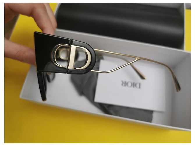 Gafas de sol Christian Dior Montaigne30 Negras Acetato Negro - vista 6