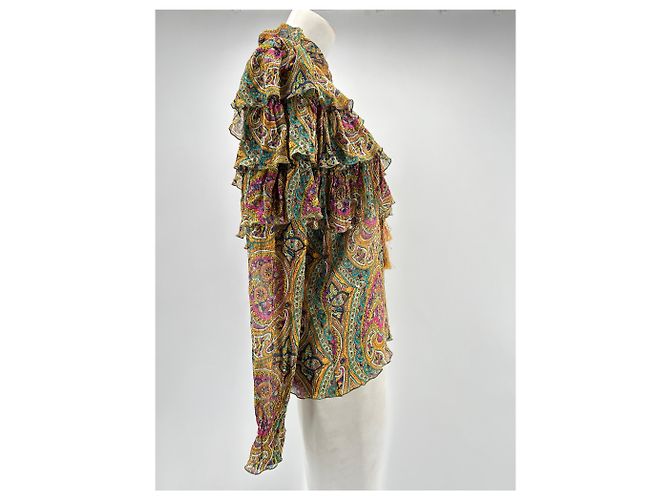 Etro tops T.IT 42 Seda Multicolor - vista 4