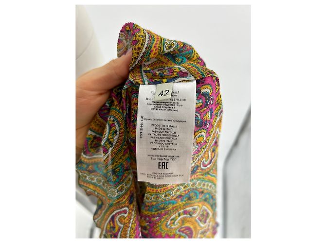 Etro tops T.IT 42 Seda Multicolor - vista 6