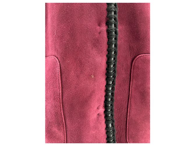Abrigos Tory Burch T.International M Piel Burdeos - vista 5