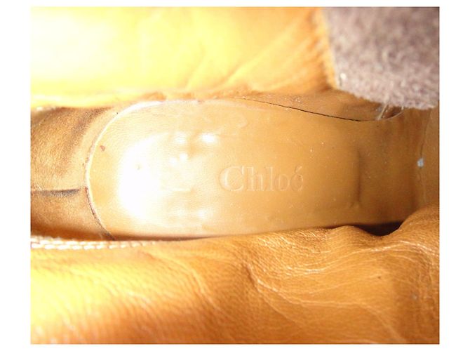 Botines Chloé de cuero marrón oscuro - vista 6