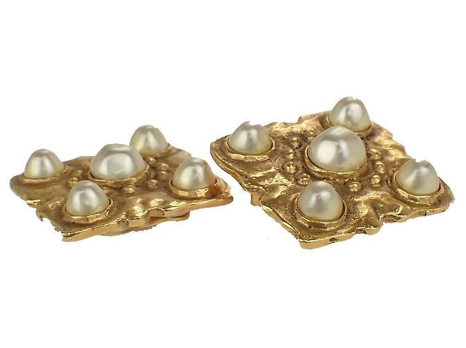 Timeless Chanel Imitation Perlenkette Golden - Ansicht 6