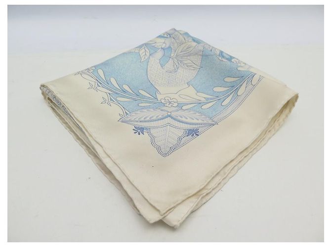 Hermès SCIARPA HERMES LES CHANTS DU HENNE TOUSY ECRUE SETA QUADRATA 90 SCIARPA IN SETA CM Crudo - vista 10