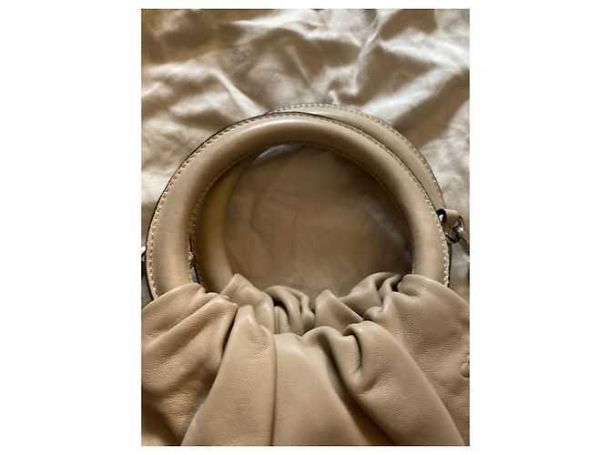 Loewe Bounce Bag Beige Lambskin - view 5