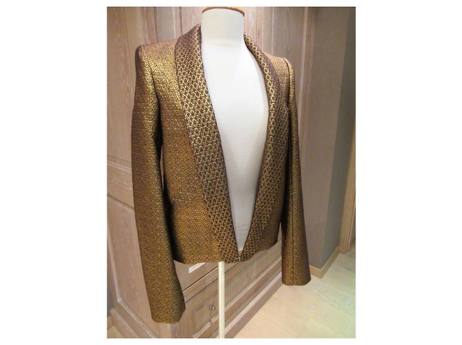 Lanvin Gold Jacquard Jacke Golden - Ansicht 2