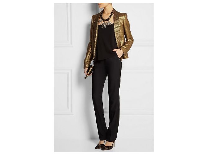 Lanvin Gold Jacquard Jacke Golden - Ansicht 3