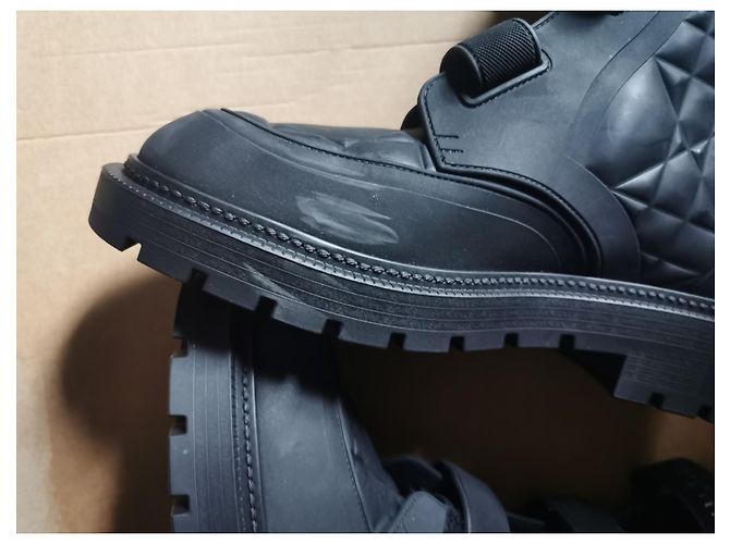 Botas Christian Dior Evolution de goma negras Negro - vista 6