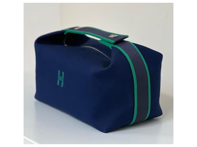 Hermès Hermes Beauty case Bride-à-Brac Blu - vista 8