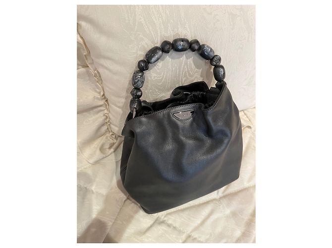 Borsa a mano Christian Dior Malice Paerla in agnello grigio - vista 2