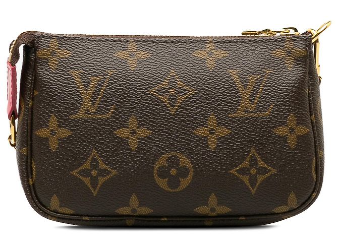 Mini pochette accessori Louis Vuitton con stampa natalizia Vivienne monogramma marrone - vista 3