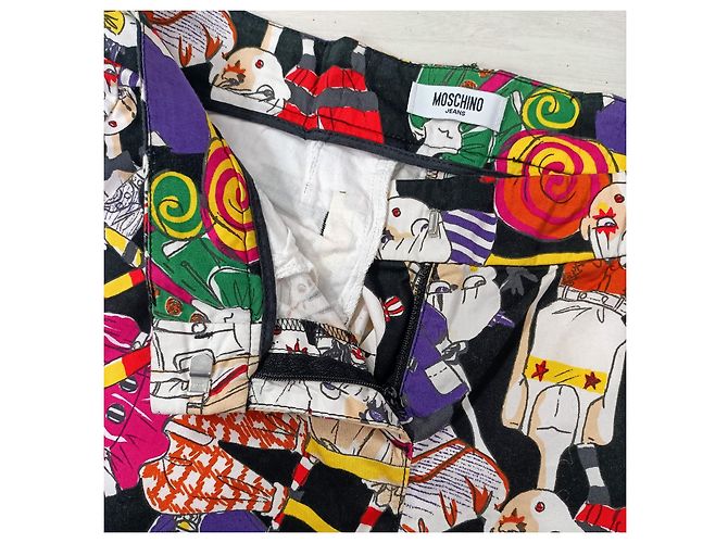 Moschino Hose y2k Schwarz Mehrfarben - Ansicht 2