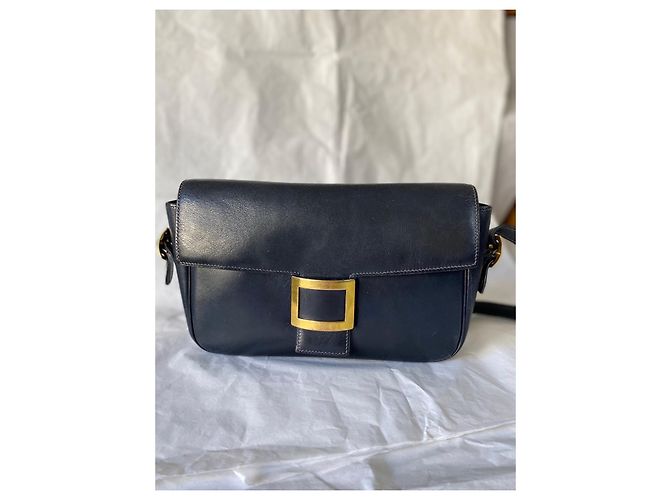 Hermès Constance azul marinho em couro - vista 3