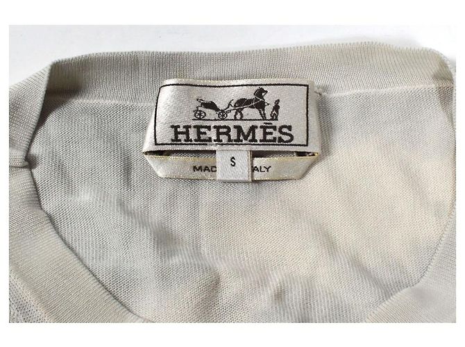 Hermès Tie & Dye Silk Pullover Beige - view 4