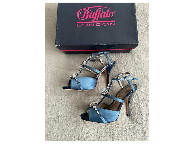 Décolleté con strass Buffalo London Blu scuro - vista 2