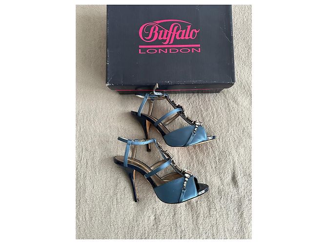 Décolleté con strass Buffalo London Blu scuro - vista 4