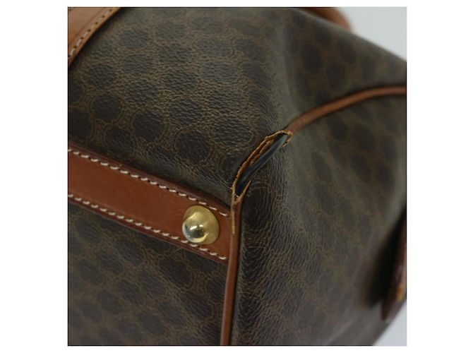 Céline CELINE Borsa Boston in tela macadam PVC Marrone Auth yk11253 - vista 10