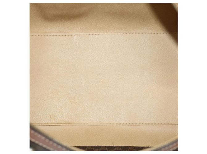 Céline CELINE Borsa Boston in tela macadam PVC Marrone Auth yk11253 - vista 11