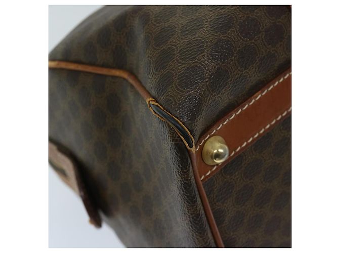 Céline CELINE Borsa Boston in tela macadam PVC Marrone Auth yk11253 - vista 16