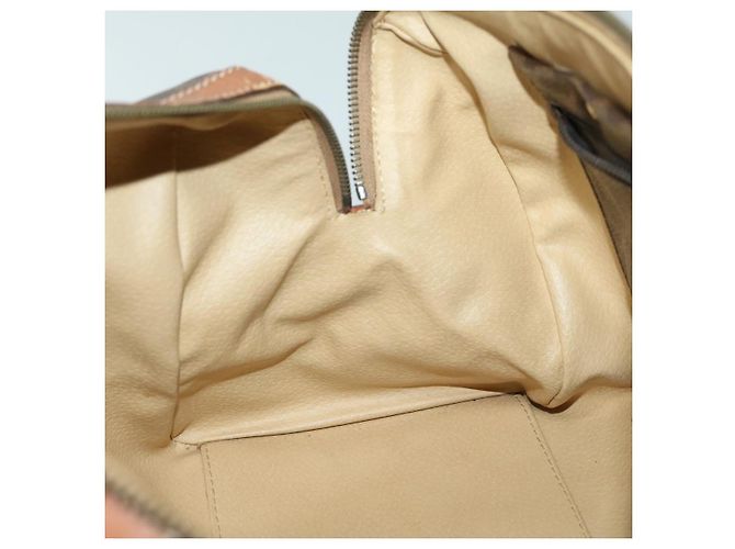 Céline CELINE Borsa Boston in tela macadam PVC Marrone Auth yk11253 - vista 19