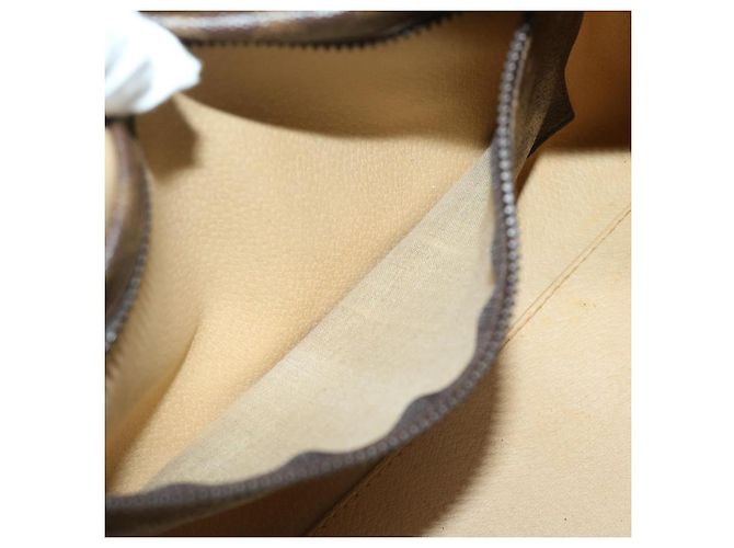 Céline CELINE Borsa Boston in tela macadam PVC Marrone Auth yk11253 - vista 21