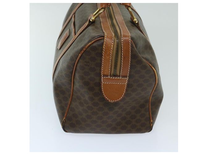Céline CELINE Borsa Boston in tela macadam PVC Marrone Auth yk11253 - vista 3