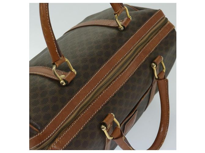Céline CELINE Borsa Boston in tela macadam PVC Marrone Auth yk11253 - vista 6