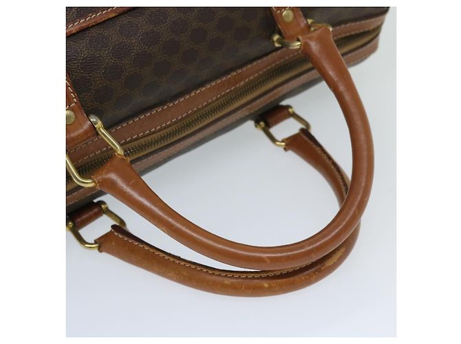 Céline CELINE Borsa Boston in tela macadam PVC Marrone Auth yk11253 - vista 8