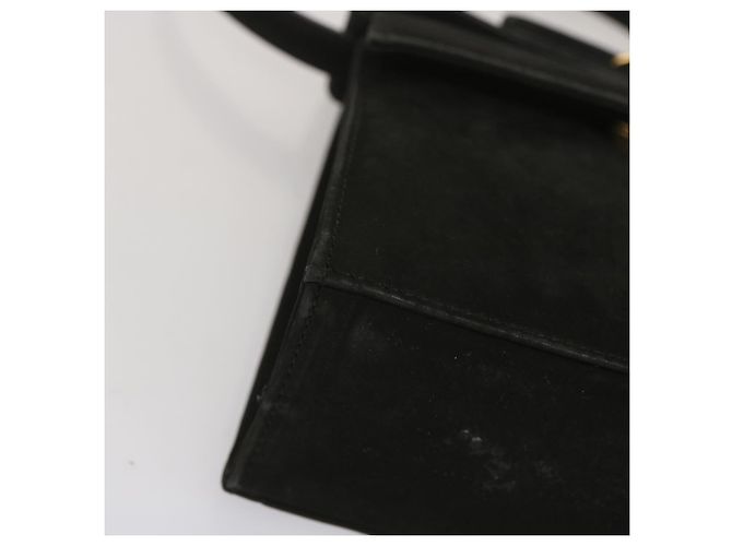 Borsa a mano Salvatore Ferragamo in pelle scamosciata 2modo Black Auth hk1171 Nero - vista 9