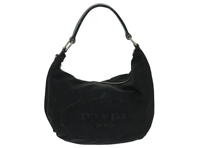 PRADA Borsa a Spalla Nylon Nero Auth am5930 - vista 13