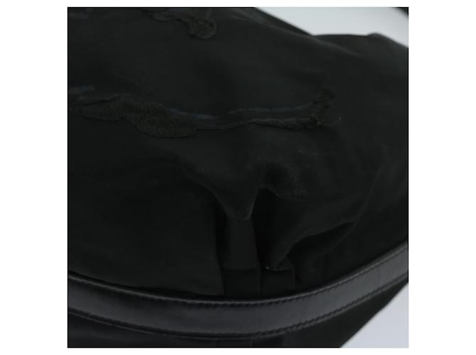 PRADA Borsa a Spalla Nylon Nero Auth am5930 - vista 14