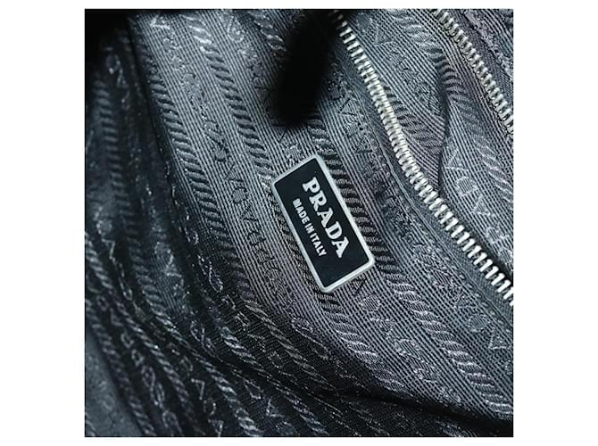 PRADA Borsa a Spalla Nylon Nero Auth am5930 - vista 18