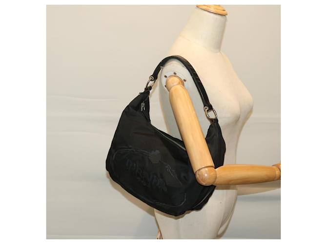 PRADA Borsa a Spalla Nylon Nero Auth am5930 - vista 21