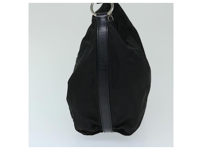 PRADA Borsa a Spalla Nylon Nero Auth am5930 - vista 3