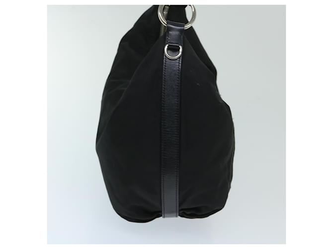 PRADA Borsa a Spalla Nylon Nero Auth am5930 - vista 4