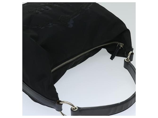 PRADA Borsa a Spalla Nylon Nero Auth am5930 - vista 6