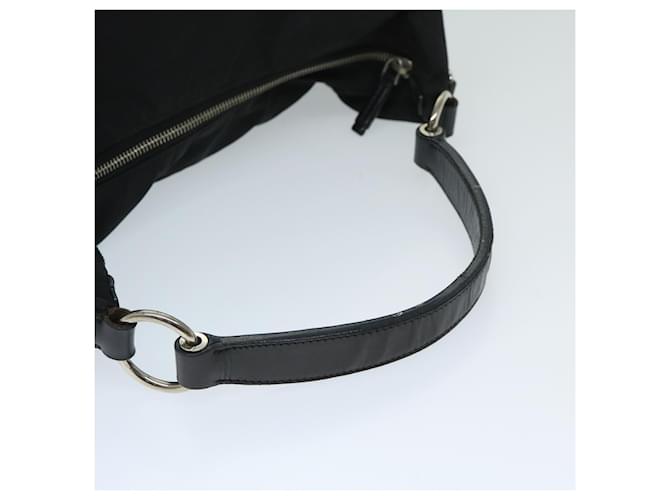 PRADA Borsa a Spalla Nylon Nero Auth am5930 - vista 7