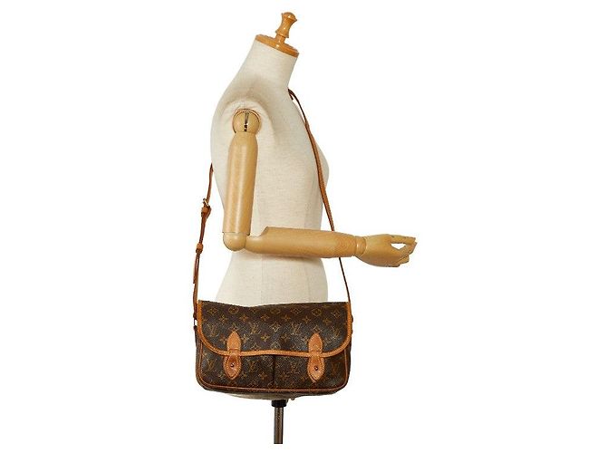 Louis Vuitton Monogram Sac Gibeciere MM Marrone - vista 12