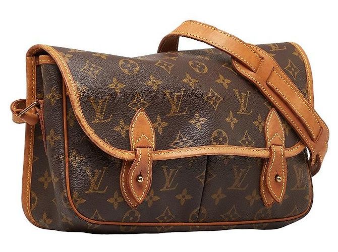 Louis Vuitton Monogram Sac Gibeciere MM Marrone - vista 2