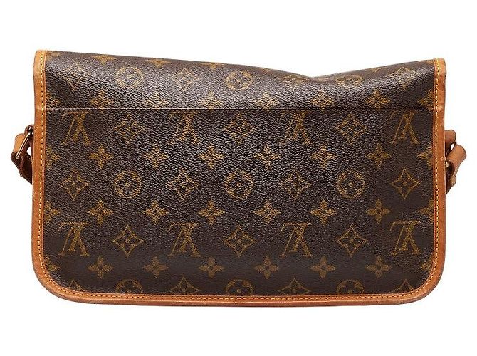 Louis Vuitton Monogram Sac Gibeciere MM Marrone - vista 3