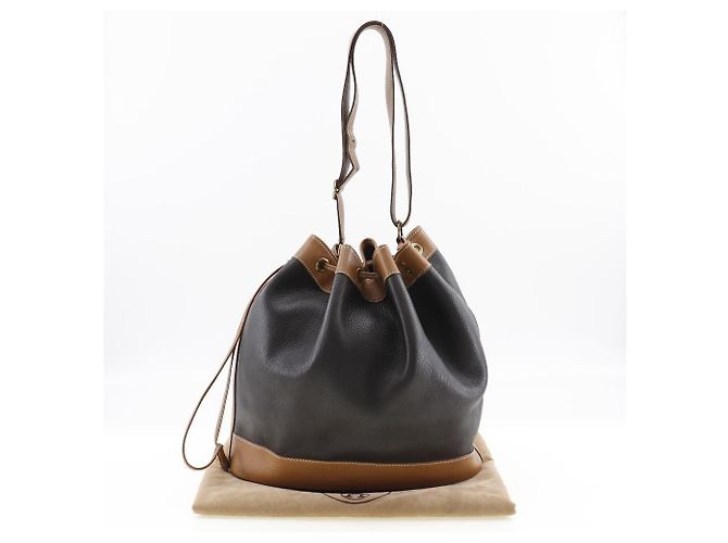 Market Hermès Bolsa com cordão GM do mercado de couro Marrom - vista 10