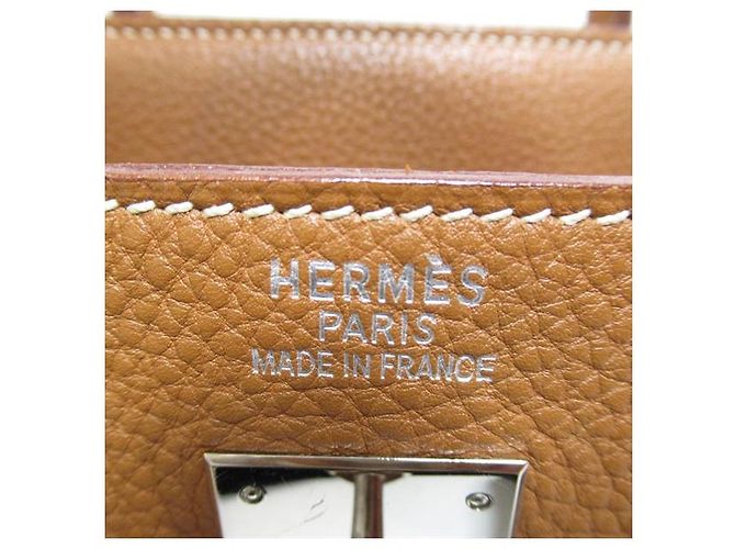 Haut à courroies Hermès Togo Haut A Courroies 32 Marrone - vista 6