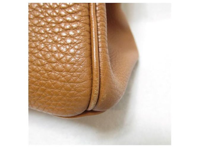 Haut à courroies Hermès Togo Haut A Courroies 32 Marrone - vista 9
