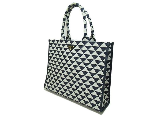 Prada Borsa tote jacquard Symbole - vista 3
