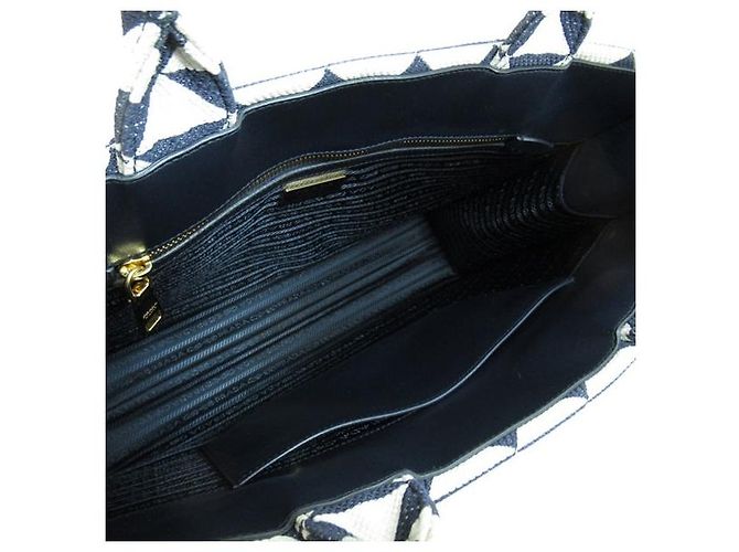 Prada Borsa tote jacquard Symbole - vista 5