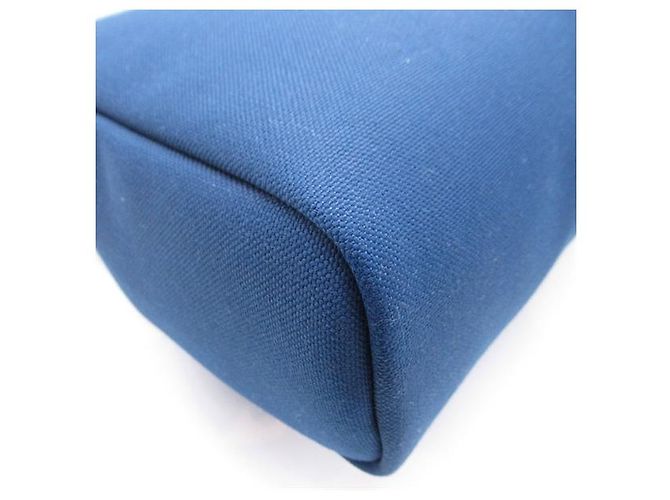 Hermès Zaino Toile Herbag Blu - vista 10