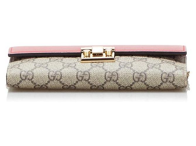 Padlock Gucci Cartera GG Supreme con candado y cadena - vista 4